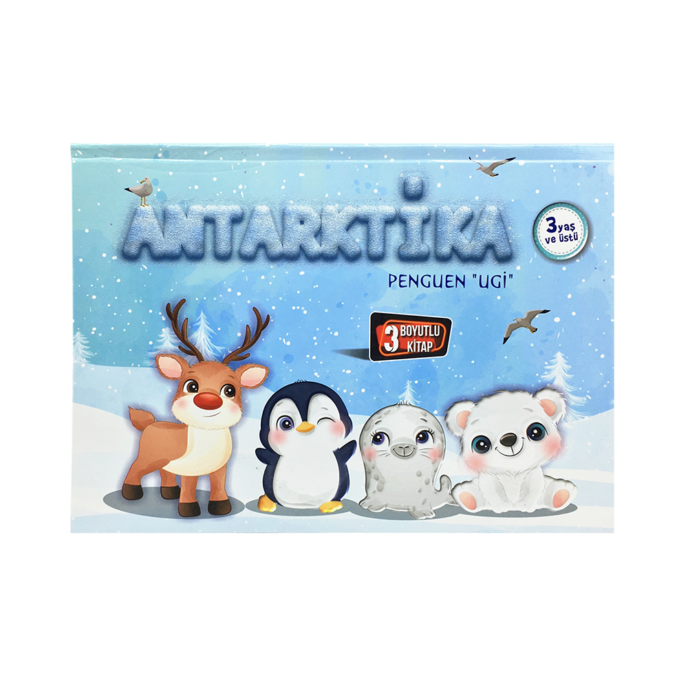 3 Boyutlu Kitap Penguen Ugi 3D Kitap